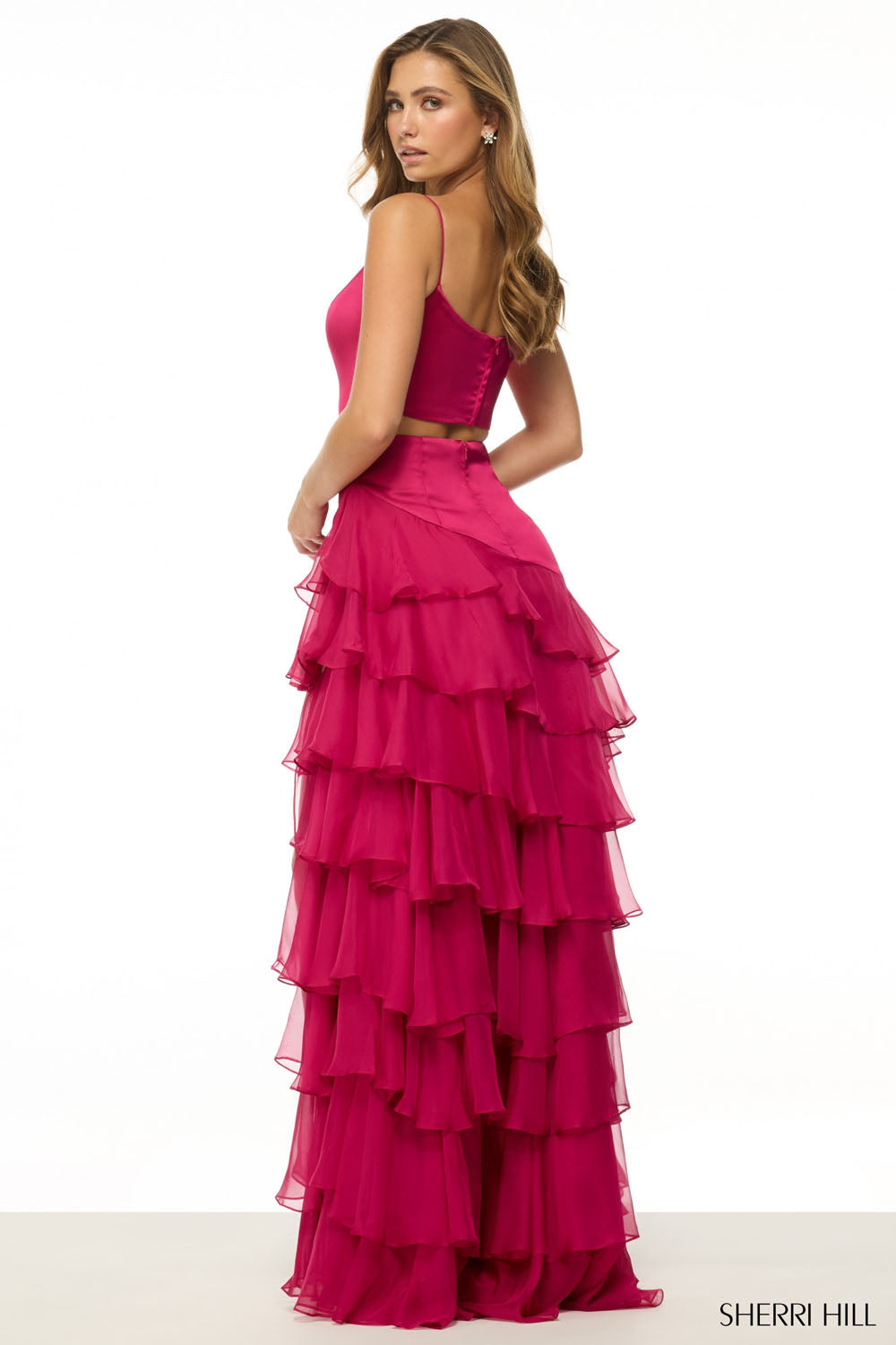 Sherri Hill 56962 prom dress images. Sherri Hill 56962 is available in these colors: Black, Royal, Berry, Blush, Ruby, Red.