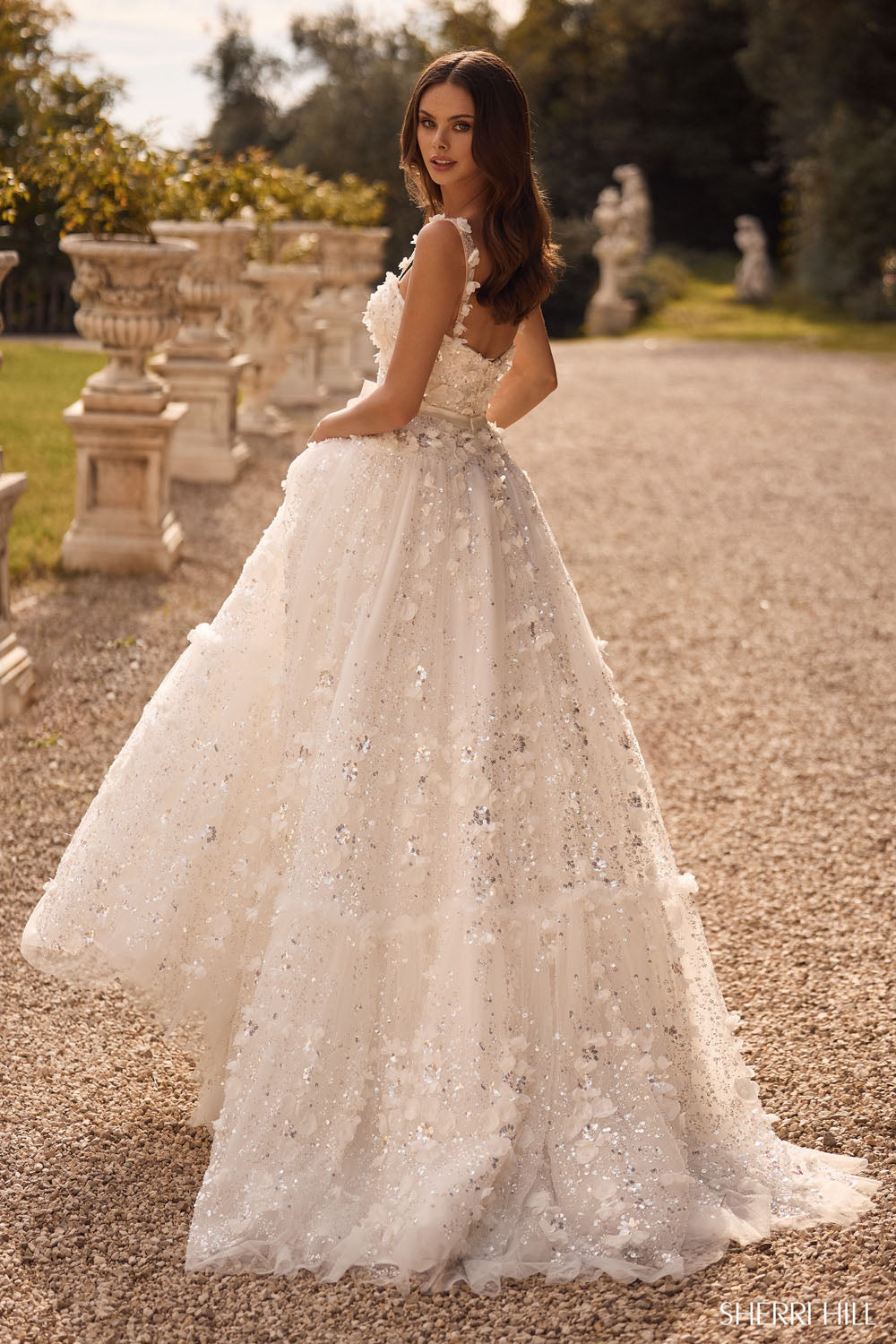 Sherri Hill 57070 prom dress images. Sherri Hill 57070 is available in these colors: Ivory, Blush, Black, Light Blue.