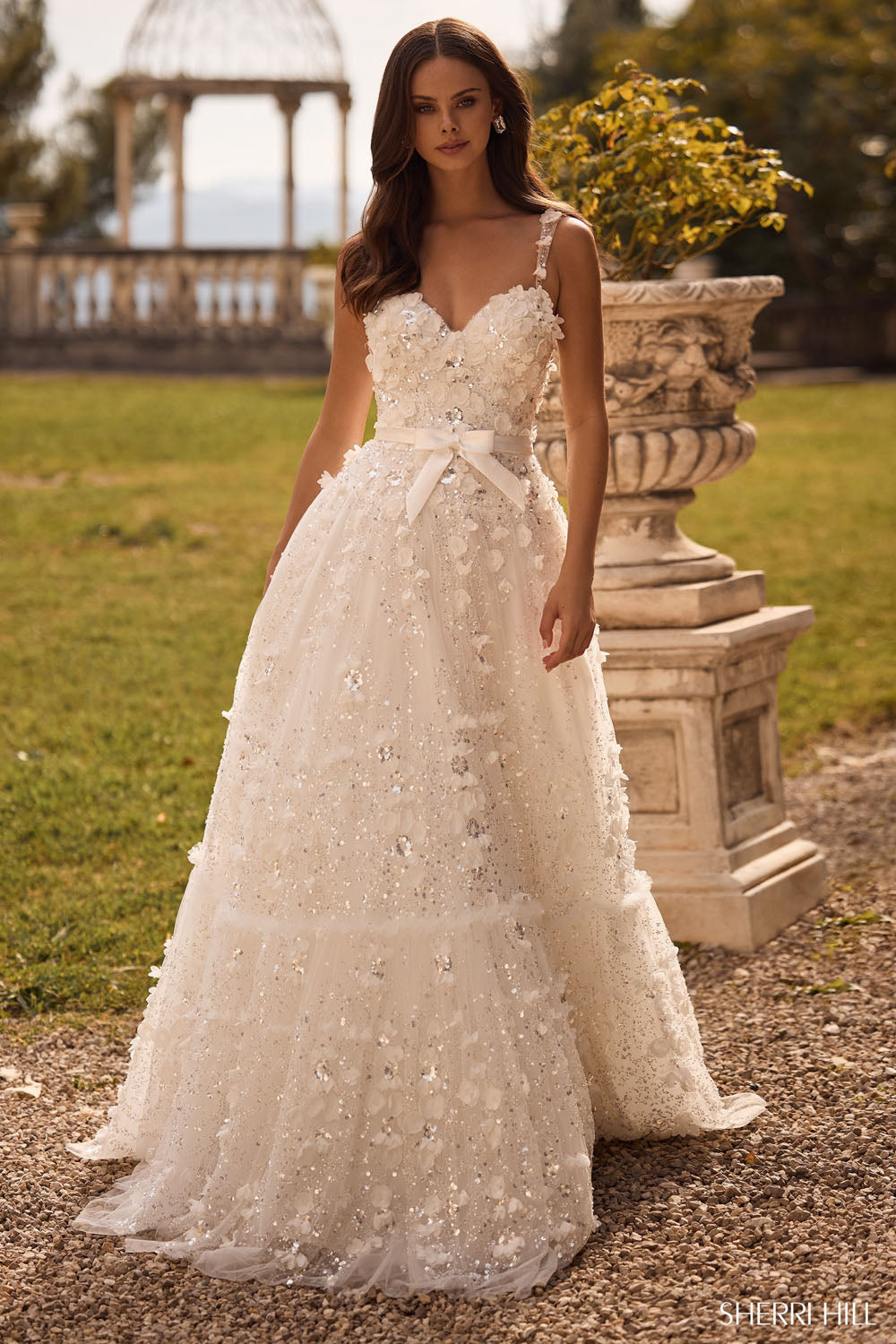Sherri Hill 57070 prom dress images. Sherri Hill 57070 is available in these colors: Ivory, Blush, Black, Light Blue.