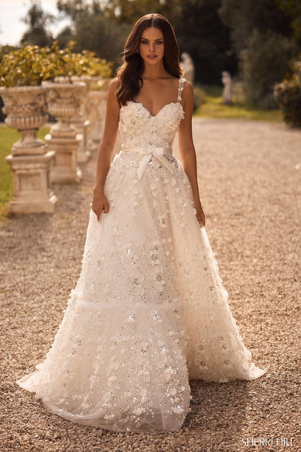 Sherri Hill 57070 prom dress images. Sherri Hill 57070 is available in these colors: Ivory, Blush, Black, Light Blue.