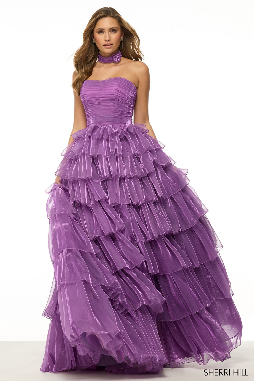 Sherri Hill 57188 prom dress images. Sherri Hill 57188 is available in these colors: Lilac.