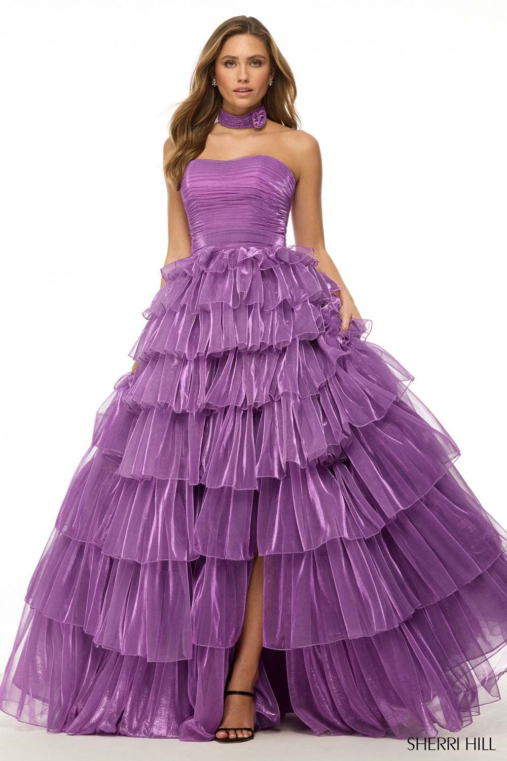 Sherri Hill 57188 prom dress images. Sherri Hill 57188 is available in these colors: Lilac.