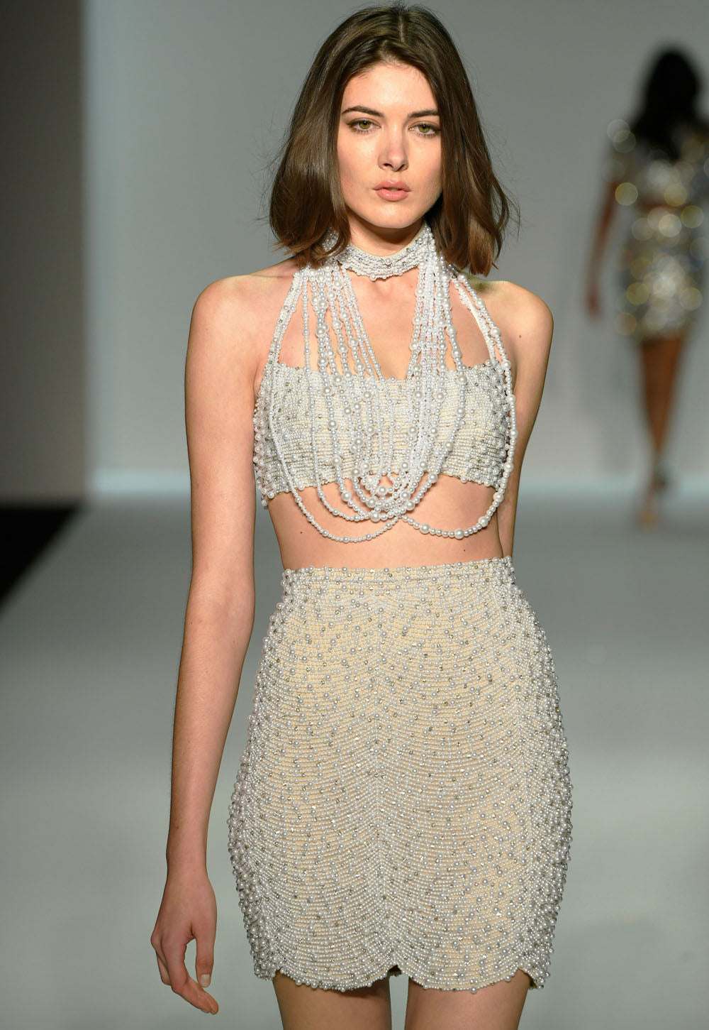 Sherri Hill 57236 prom dress images. Sherri Hill 57236 is available in these colors: Ivory Silver Nude.