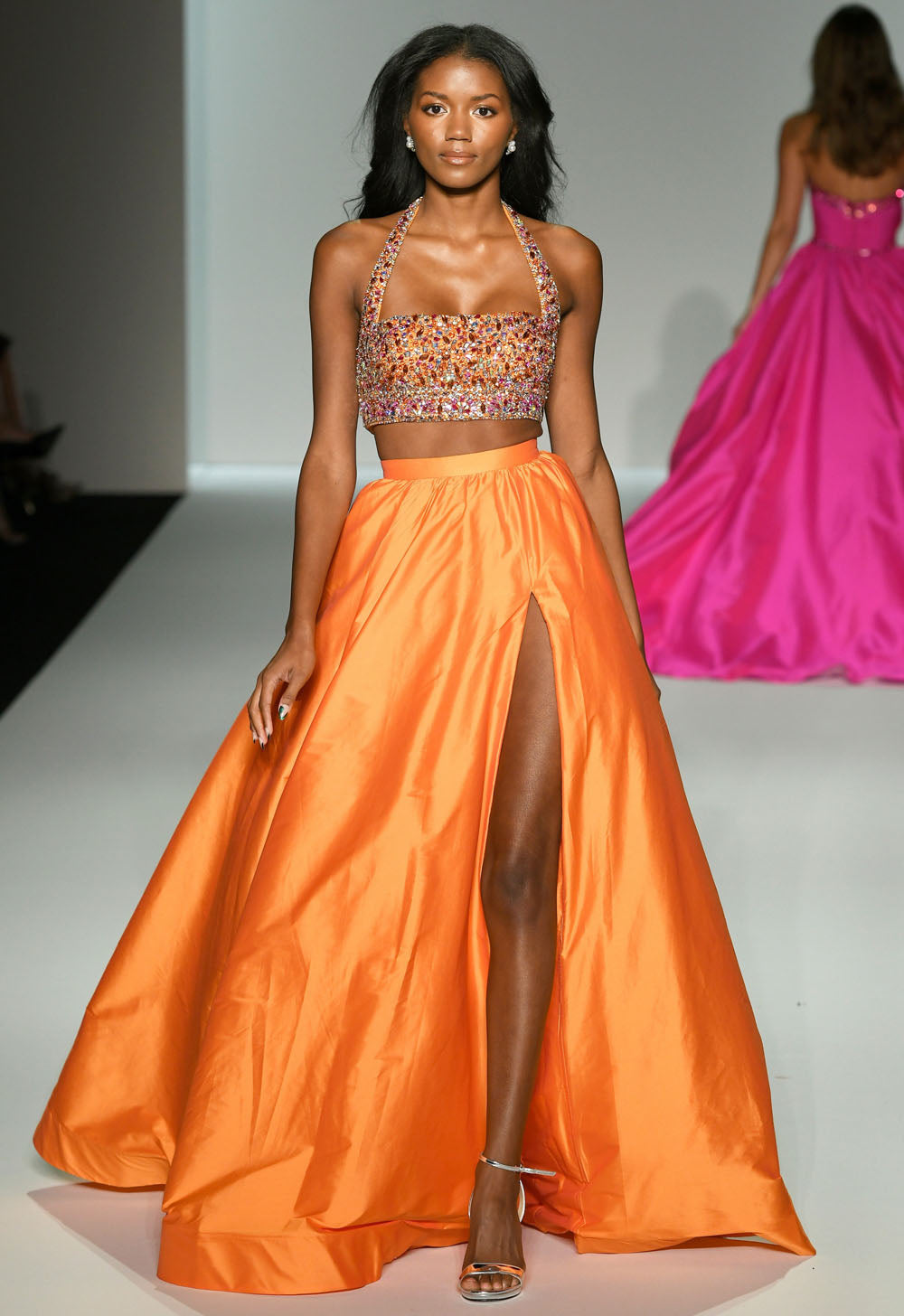 Sherri Hill 57245 prom dress images. Sherri Hill 57245 is available in these colors: Dreamsicle.