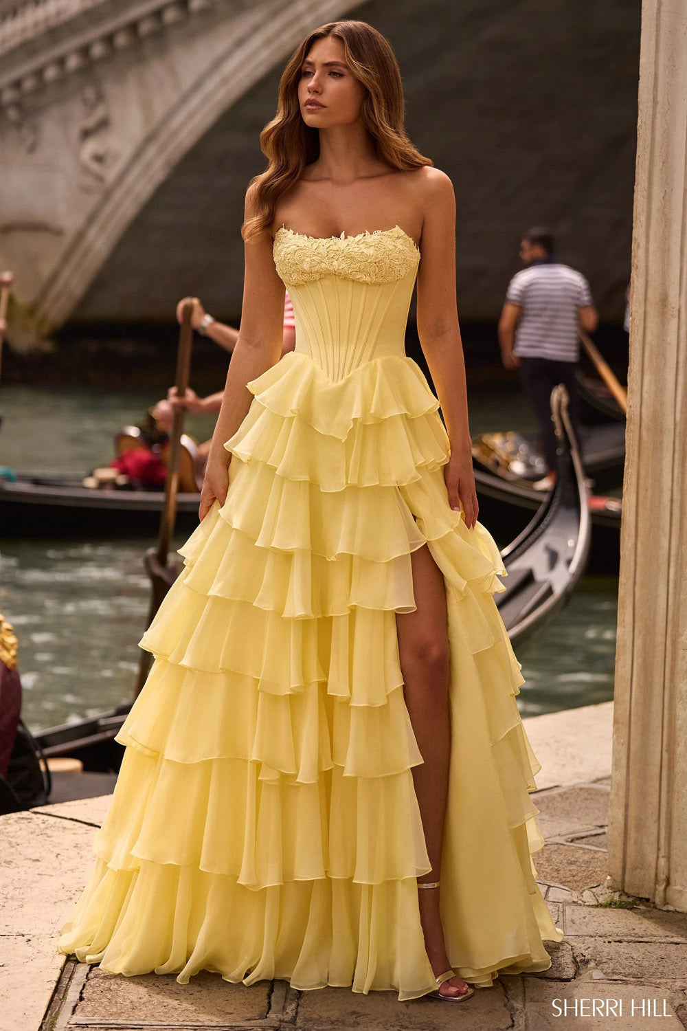 Sherri Hill 57541 prom dress images. Sherri Hill 57541 is available in these colors: Wine, Coral, Blush, Aqua, Peacock, Yellow, Emerald, Royal, Periwinkle, Bright Pink, Lilac, Light Blue, Red, Navy, Black, Ivory, Magenta.