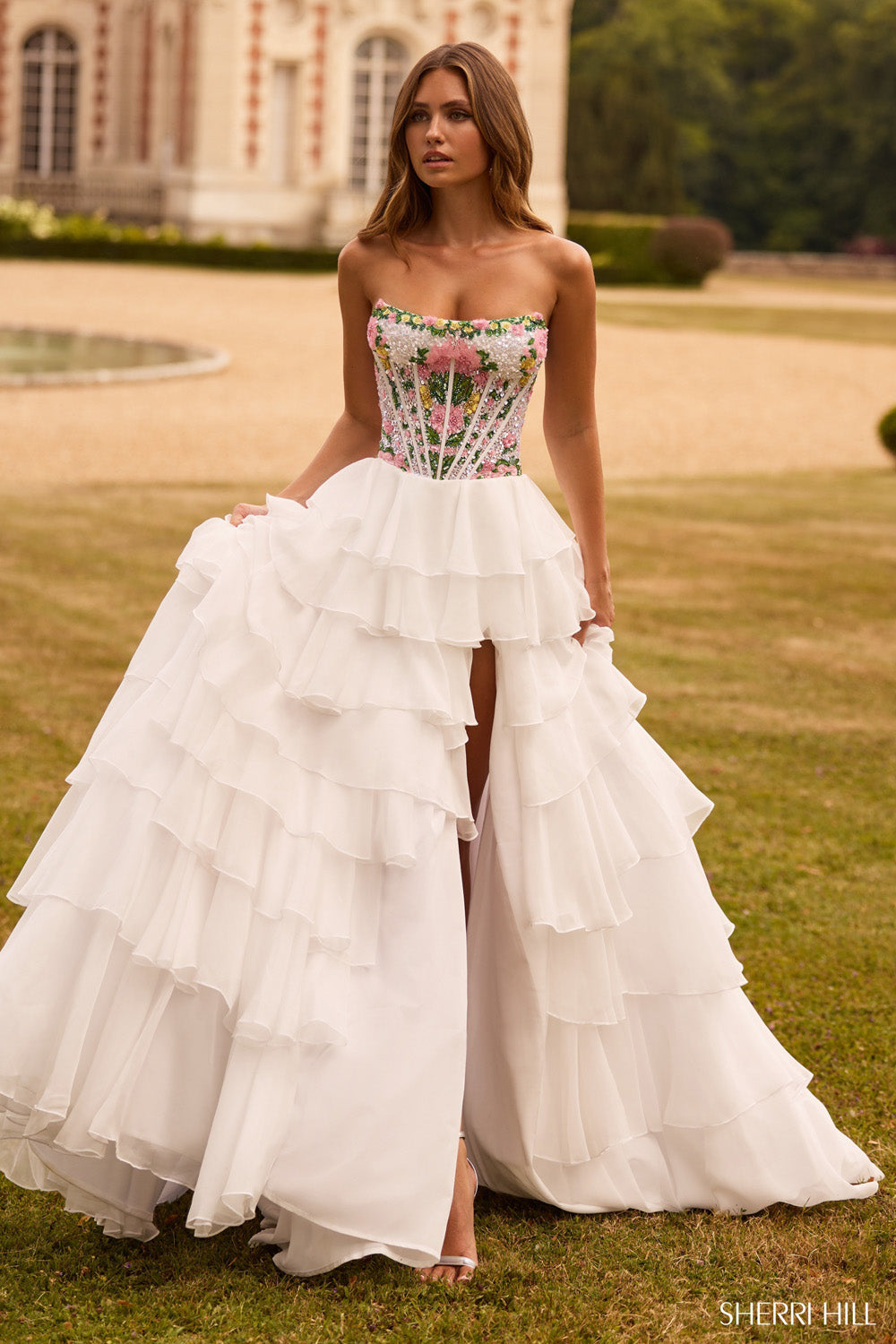 Sherri Hill 57750 Dress | Sherri Hill Dresses | Formal Approach 6 / Ivory Multi Sherri Hill 57750 Dress | Sherri Hill Dresses | Formal Approach 6 / Ivory Multi