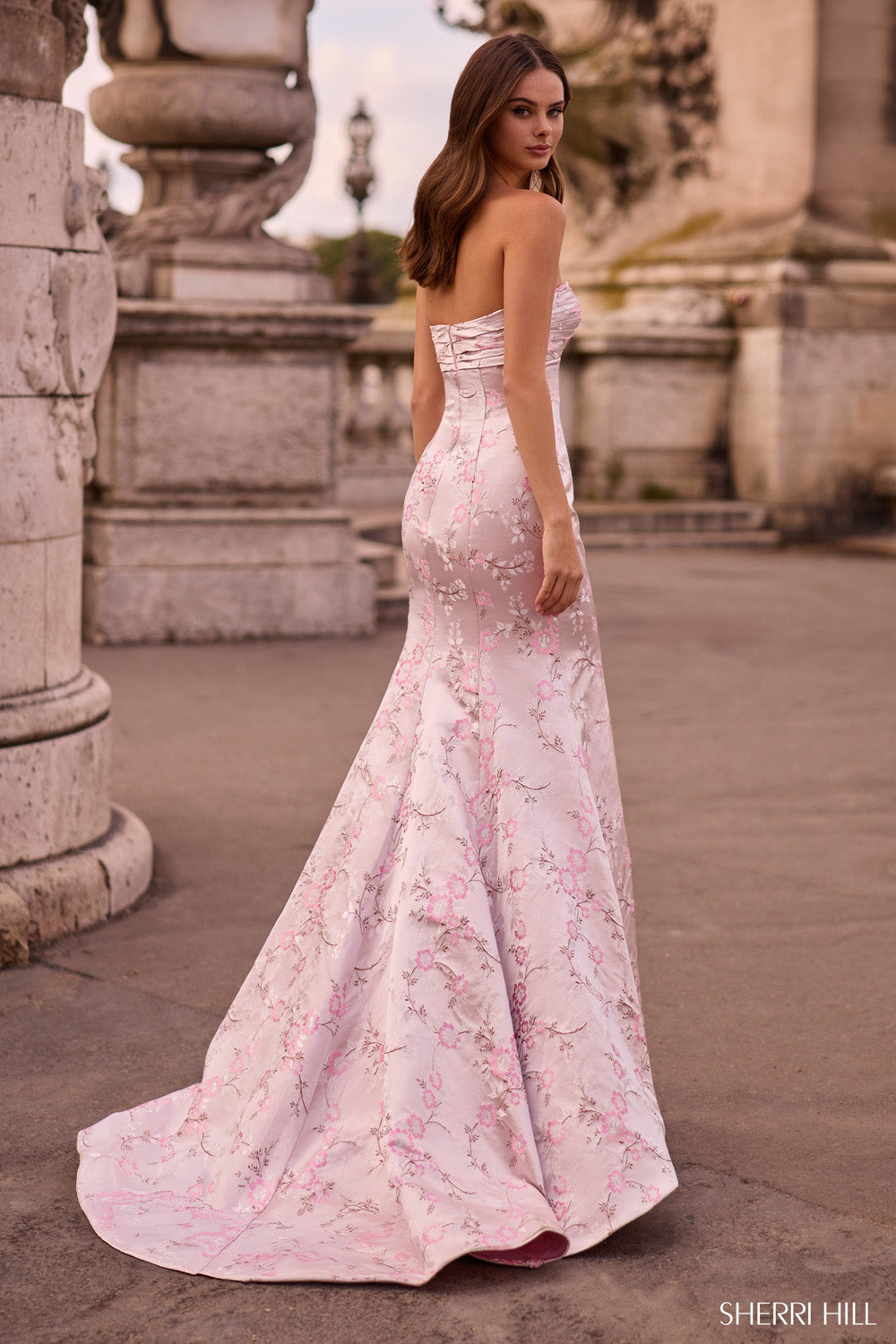Sherri Hill 57751 prom dress images. Sherri Hill 57751 is available in these colors: Blush.