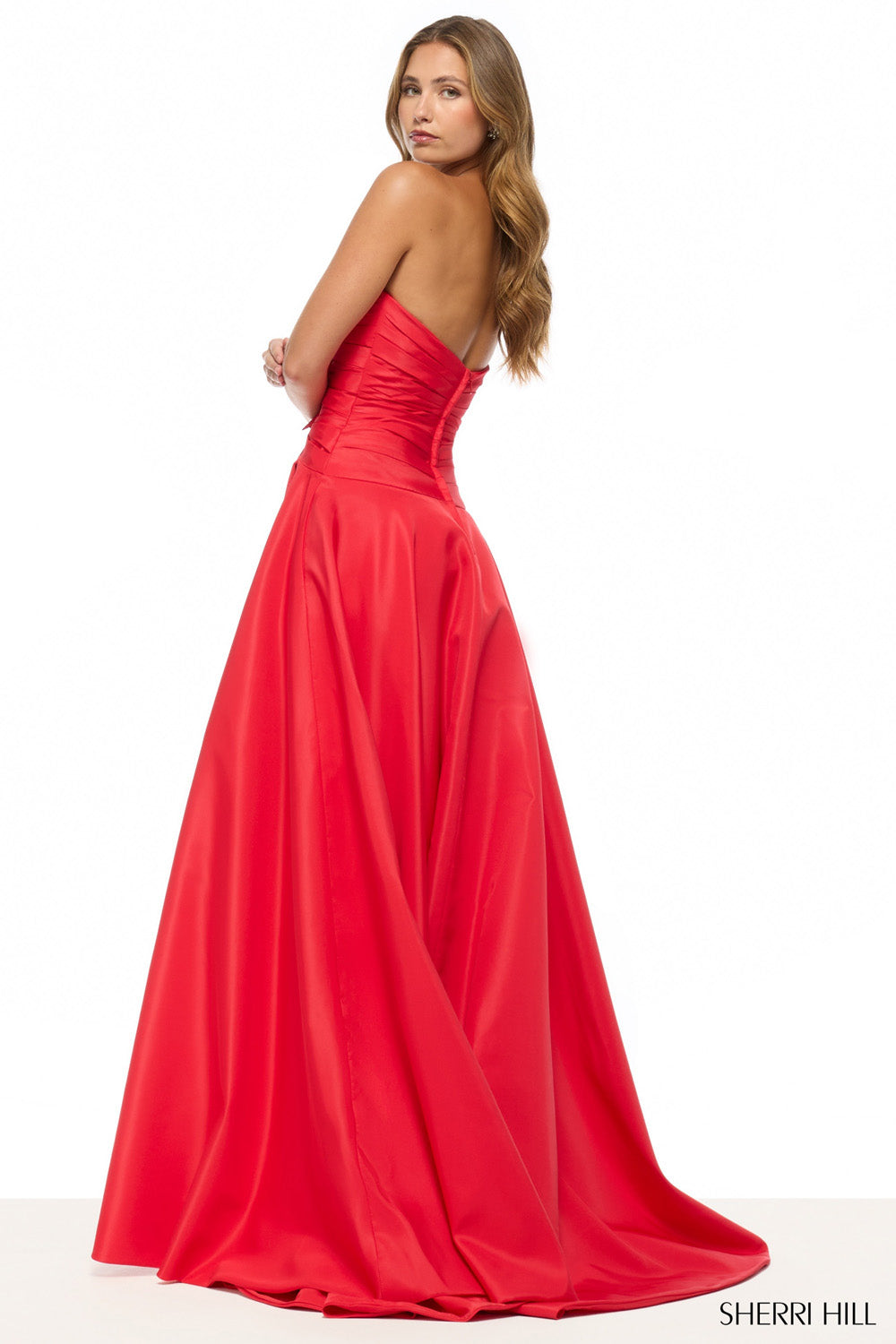Sherri Hill 57771 prom dress images. Sherri Hill 57771 is available in these colors: Navy, Periwinkle, Candy Pink, Yellow, Light Green, Red, Blush, Black, Ivory, Bright Pink, Light Blue, Aqua.