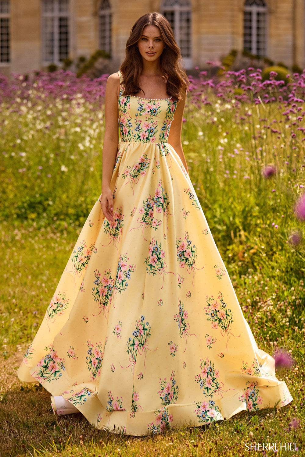 Sherri Hill 57783 Dress | Sherri Hill Dresses | Formal Approach 000 / Light Pink Print Sherri Hill 57783 Dress | Sherri Hill Dresses | Formal Approach 000 / Light Pink Print
