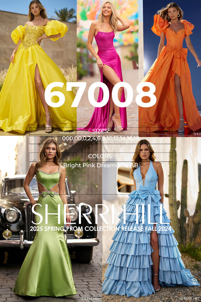strapless open back dress Sherri Hill 67008 Dress | Sherri Hill Dresses