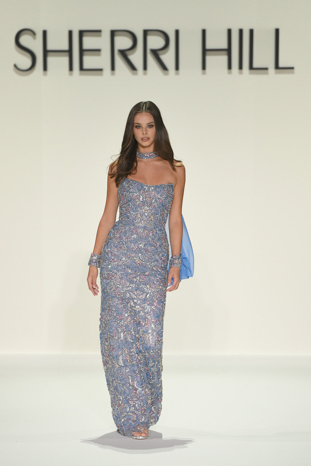 Sherri Hill 67165 prom dress images. Sherri Hill 67165 is available in these colors: Nude Clear AB Gold Aqua, Red Fuchsia AB, Nude Clear AB Gold Ivory, Black Gold Gunmetal.