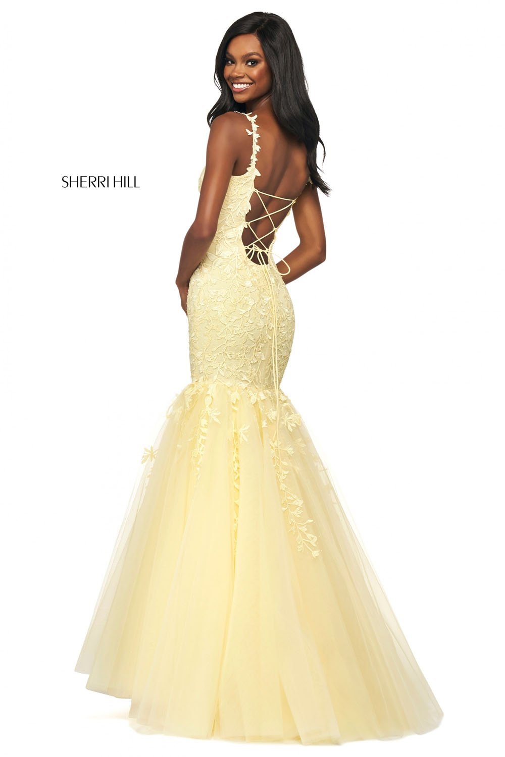 Sherri Hill 53826 prom dress images. Sherri Hill 53826 is available in these colors: Blush, Lilac, Coral, Ivory Nude, Light Blue, Yellow, Bright Pink, Gold, Black, Red.