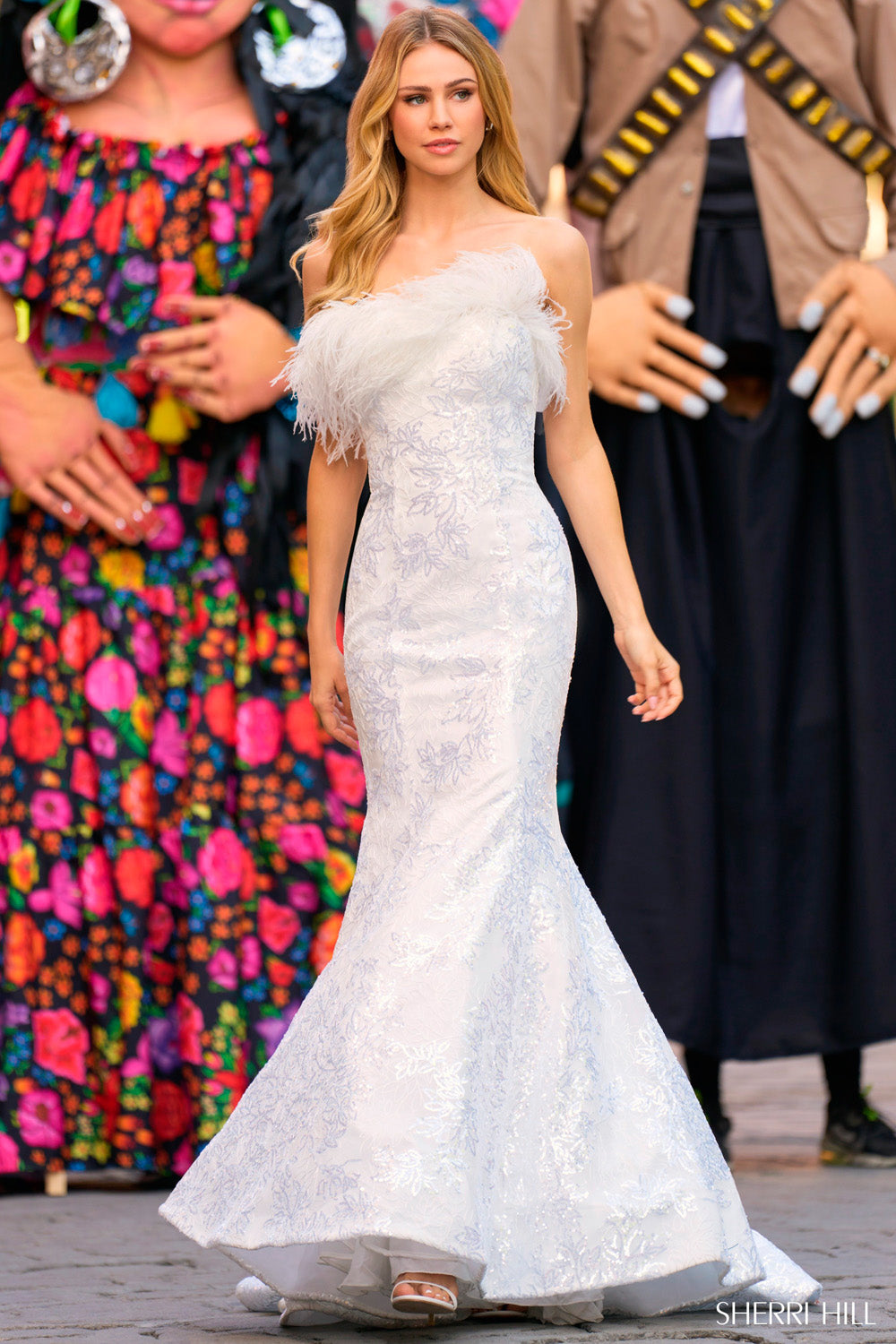 Sherri Hill 55327 prom dress images. Sherri Hill 55327 is available in these colors: Light Blue Light Blue, Black Black, Navy Navy, Red Red, Ivory Silver, Periwinkle Silver, Bright Pink Silver, Aqua Silver.