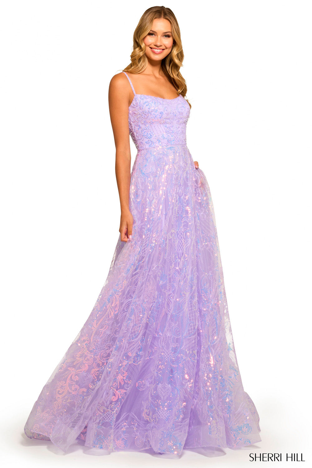lilac sherri hill prom dress Sherri Hill 56314 75-025 / Lilac / 12