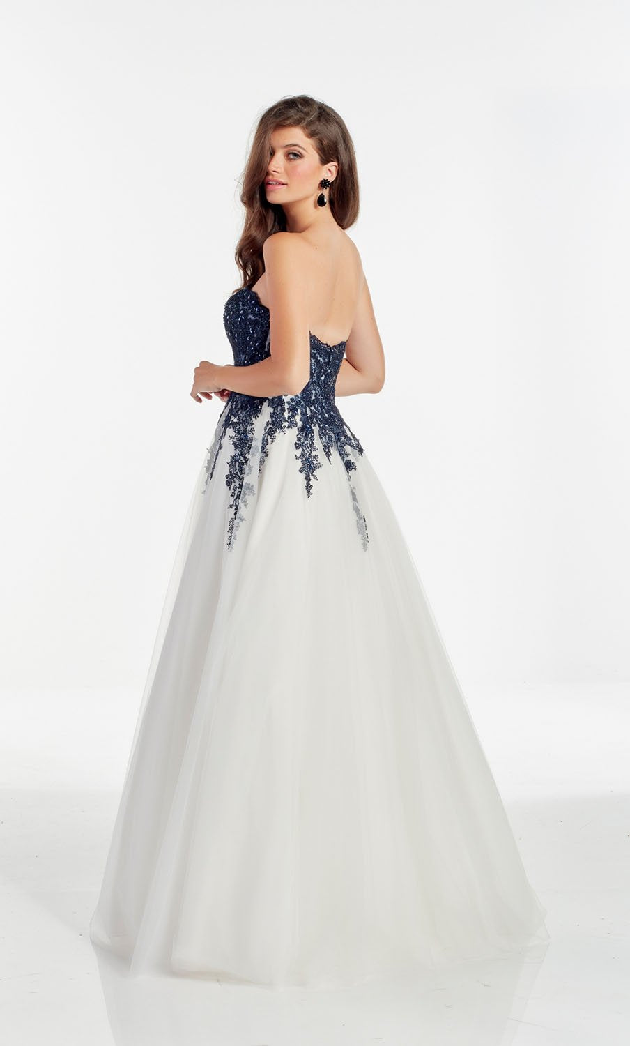 Alyce Paris 60890 prom dress images. Alyce Paris 60890 is available in these colors: Midnight Diamond White, Mademoiselle, Azure Diamond White, Storm Cloud Pink, Solid Diamond White.