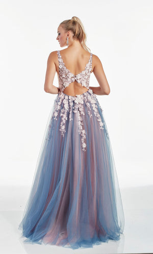 Alyce Paris 60894 prom dress images.  Alyce Paris 60894 is available in these colors: Silver Lake French Pink,  Storm Cloud Pink,  Diamond White Blush,  Diamond White Solid.