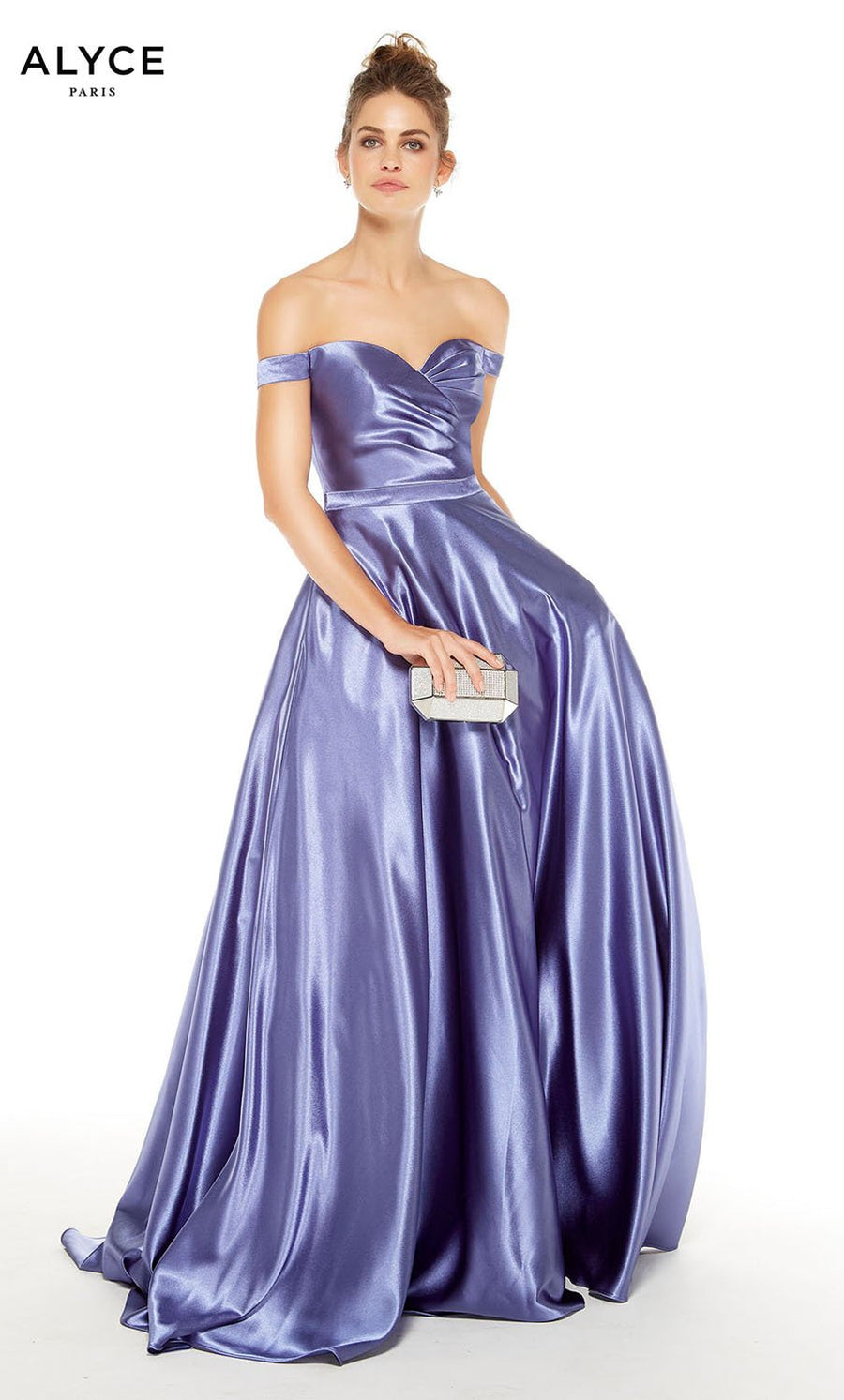 Alyce Paris 1528 prom dress images.  Alyce Paris 1528 is available in these colors: Antique Rose, Lavender Violet, Midnight, Dripping Diamonds  Silver , Pink Champagne.