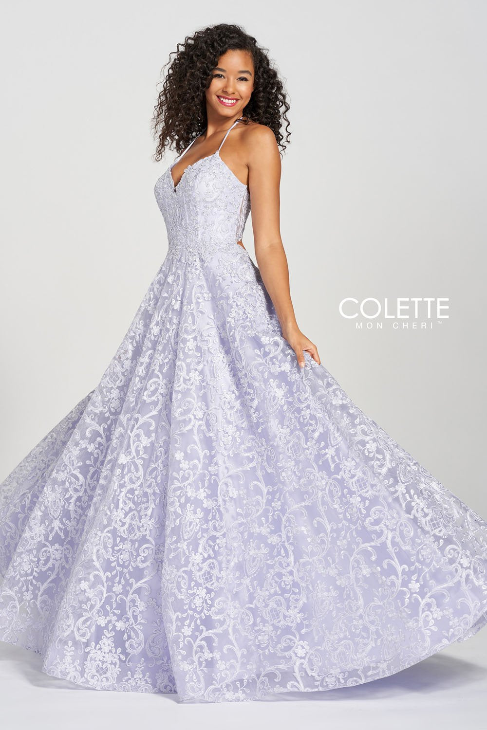 Colette CL12204 prom dress images. Colette CL12204 is available in these colors: Blush, Lilac.