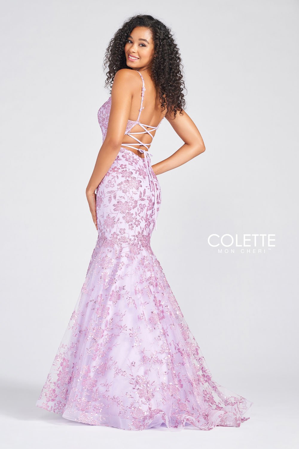 Colette CL12242 prom dress images. Colette CL12242 is available in these colors: Emerald, Lavender.