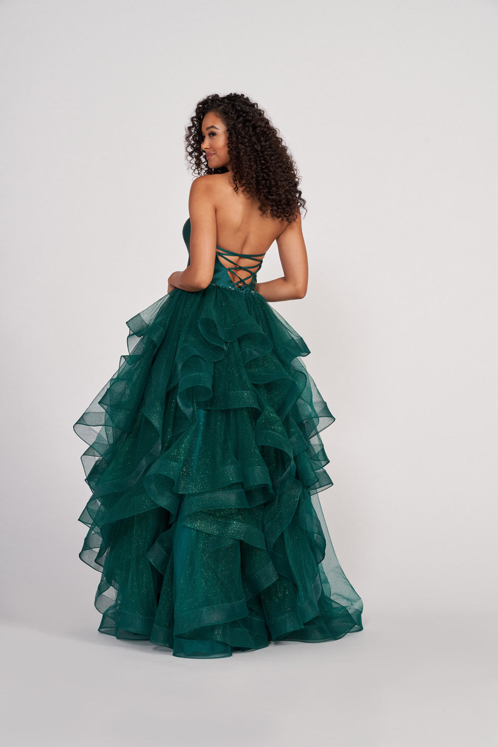 Colette CL2006 prom dress images. Colette CL2006 is available in these colors: Diamond White, Spruce, Lilac, Pink, Light Blue.