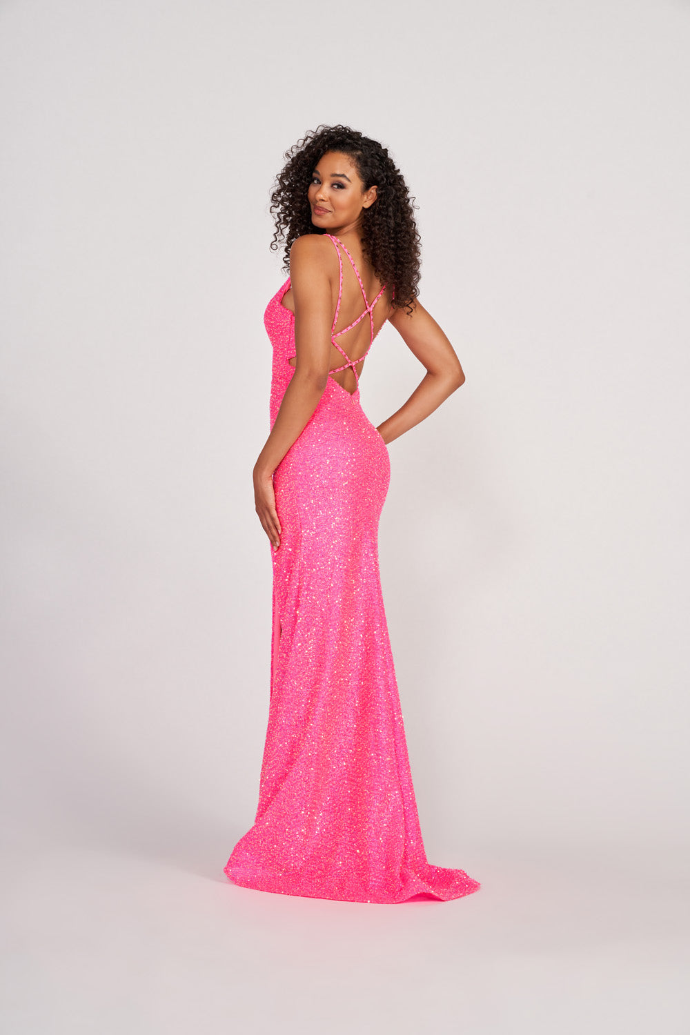 Colette CL2012 prom dress images. Colette CL2012 is available in these colors: Light Blue, Hot Pink.