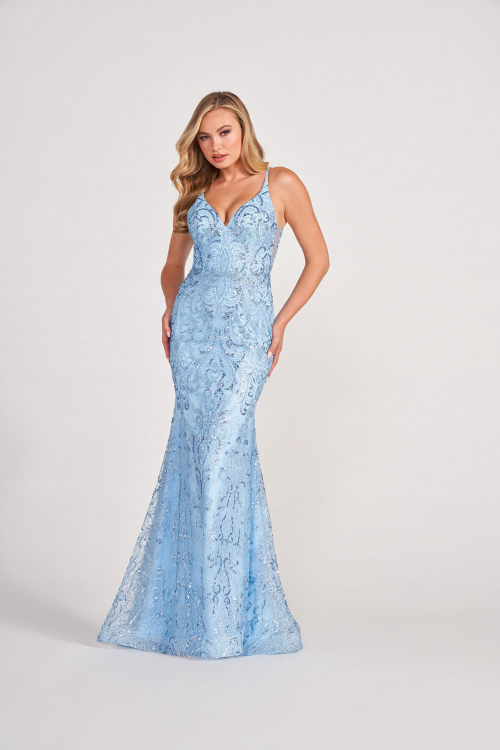 Colette CL2019 prom dress images. Colette CL2019 is available in these colors: Dusty Green, Pink, Light Blue, Lilac.