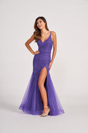 Colette CL2024 prom dress images.  Colette CL2024 is available in these colors: Navy Blue, Spruce, Hot Pink, Purple.