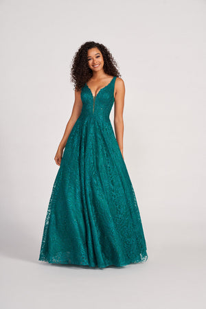 Colette CL2029 prom dress images.  Colette CL2029 is available in these colors: Emerald .