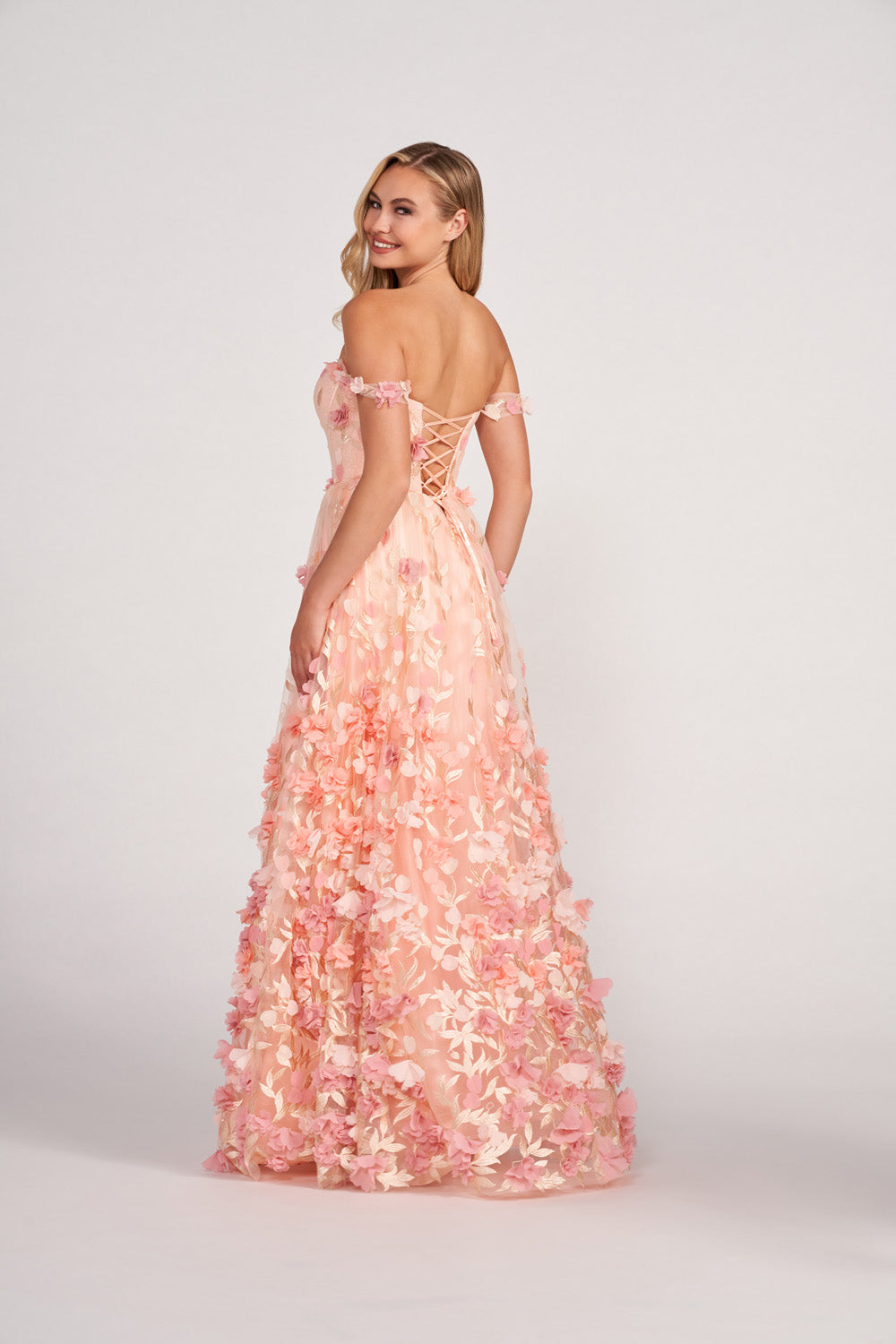 Colette CL2057 prom dress images. Colette CL2057 is available in these colors: Apricot.