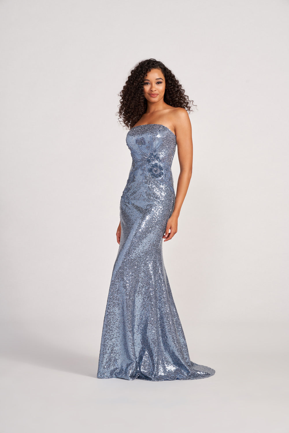 Colette CL2075 prom dress images. Colette CL2075 is available in these colors: Steel Blue.