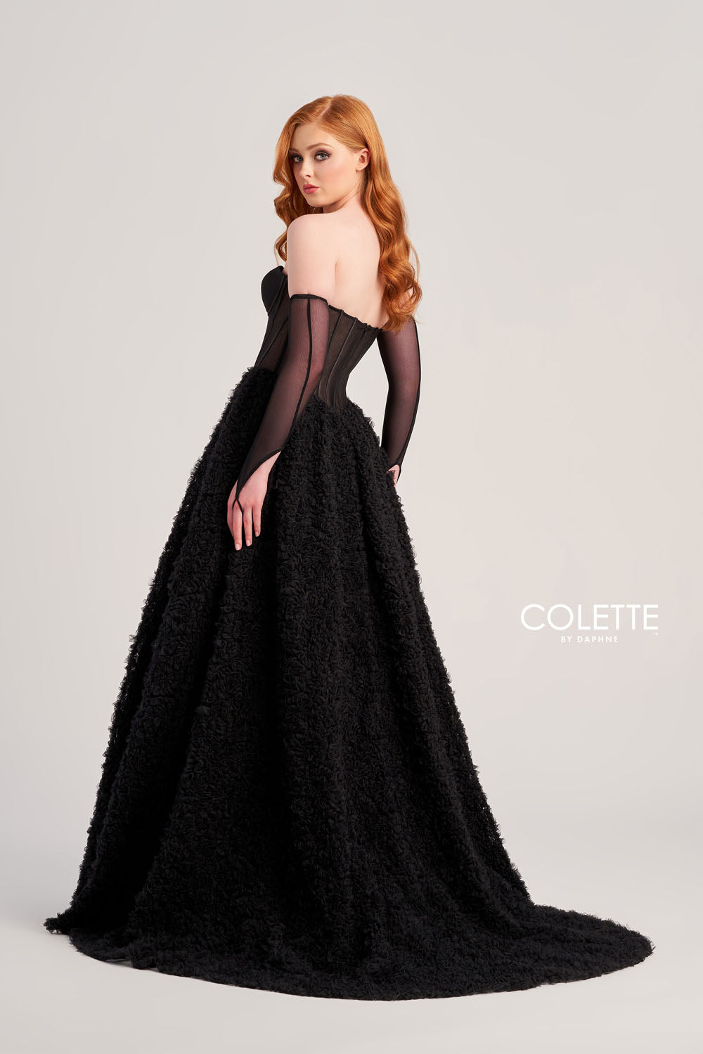 Colette CL5114 prom dress images. Colette CL5114 is available in these colors: Pink, Red, Black, Turquoise.