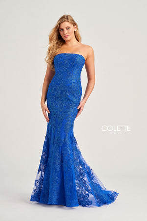 Colette CL5123 prom dress images.  Colette CL5123 is available in these colors: Sunshine, Royal Blue, Lilac, Blush.