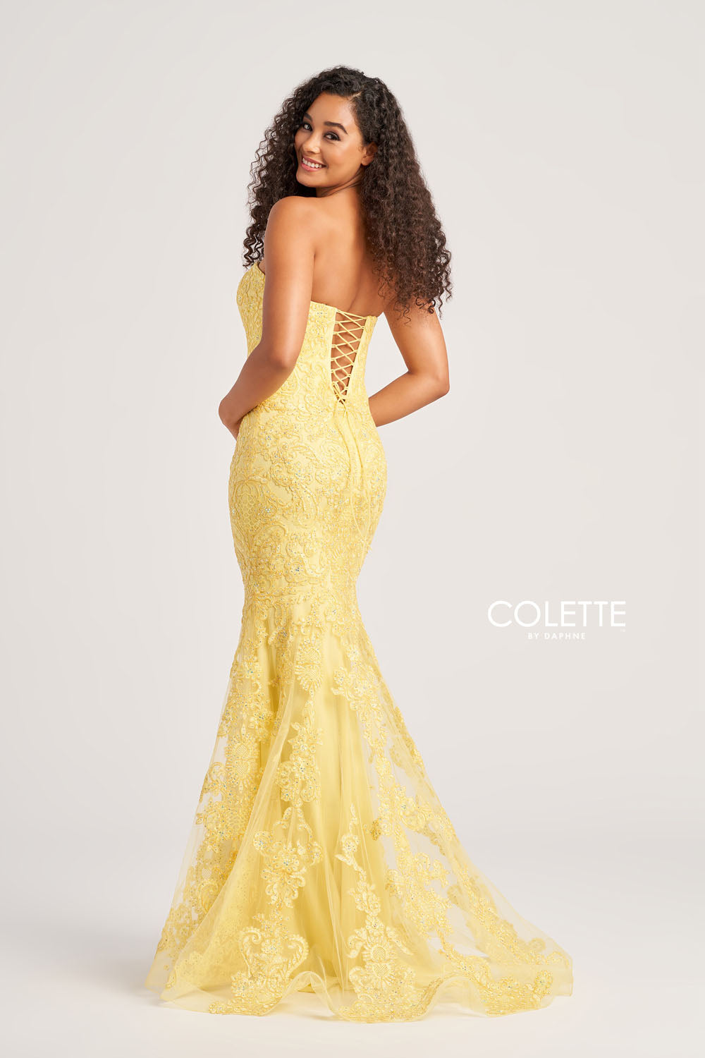 Colette CL5123 prom dress images. Colette CL5123 is available in these colors: Sunshine, Royal Blue, Lilac, Blush.