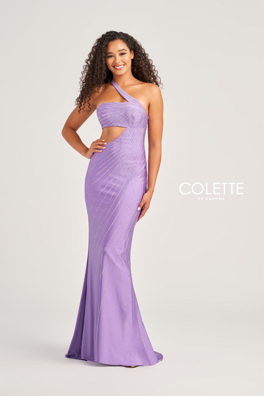 Colette CL5139 prom dress images. Colette CL5139 is available in these colors: Charcoal, Black, Purple, Ocean Blue, Hot Pink.