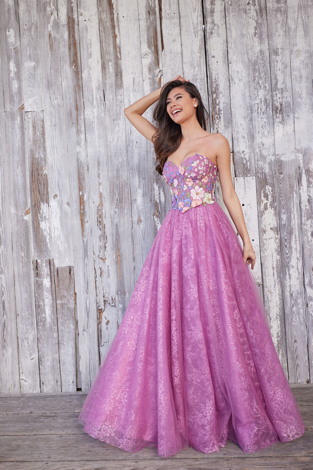 Colette CL5153 prom dress images. Colette CL5153 is available in these colors: Rosewood, Diamond White.