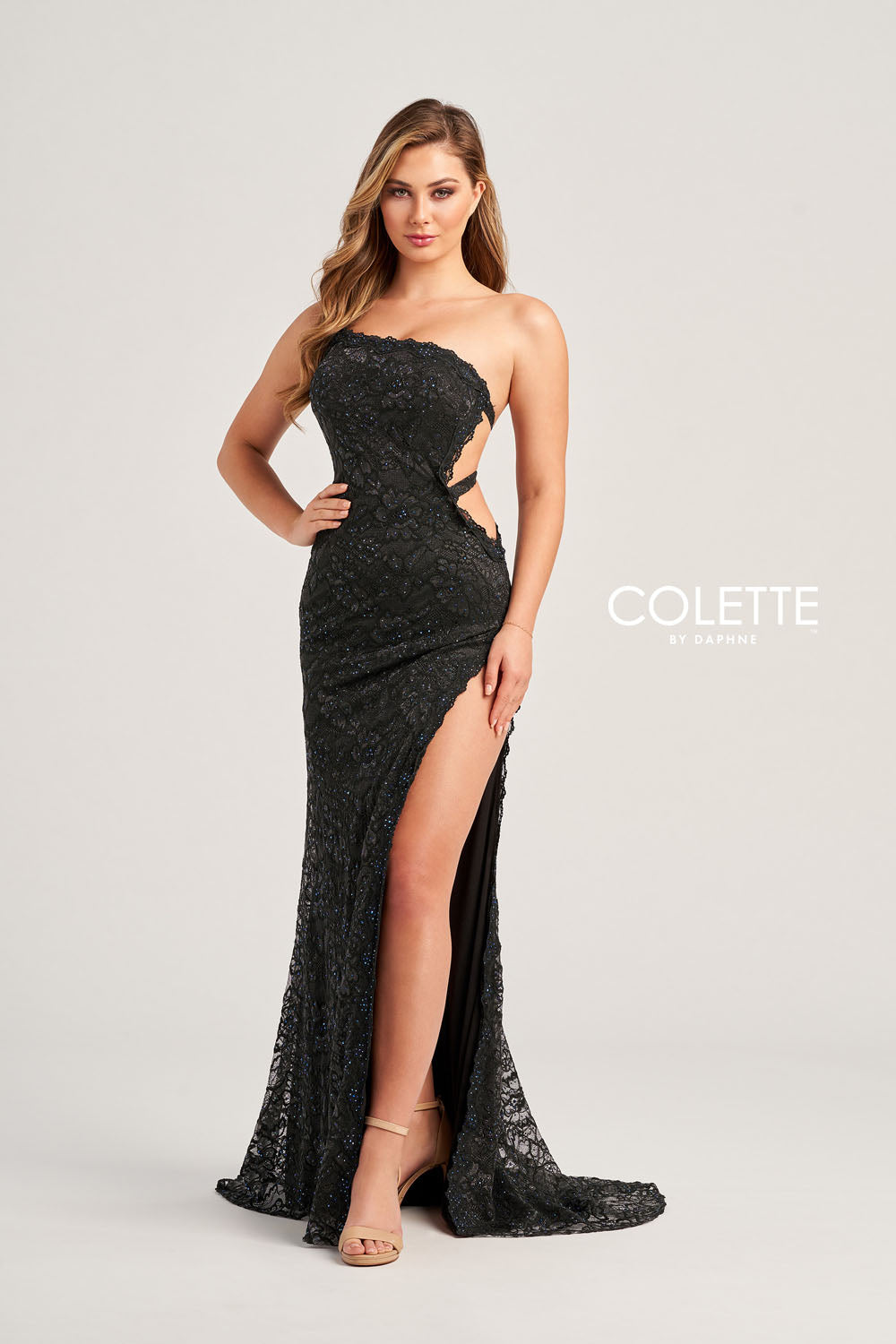 Colette CL5198 prom dress images. Colette CL5198 is available in these colors: Red, Black, Jade, Hot Pink.