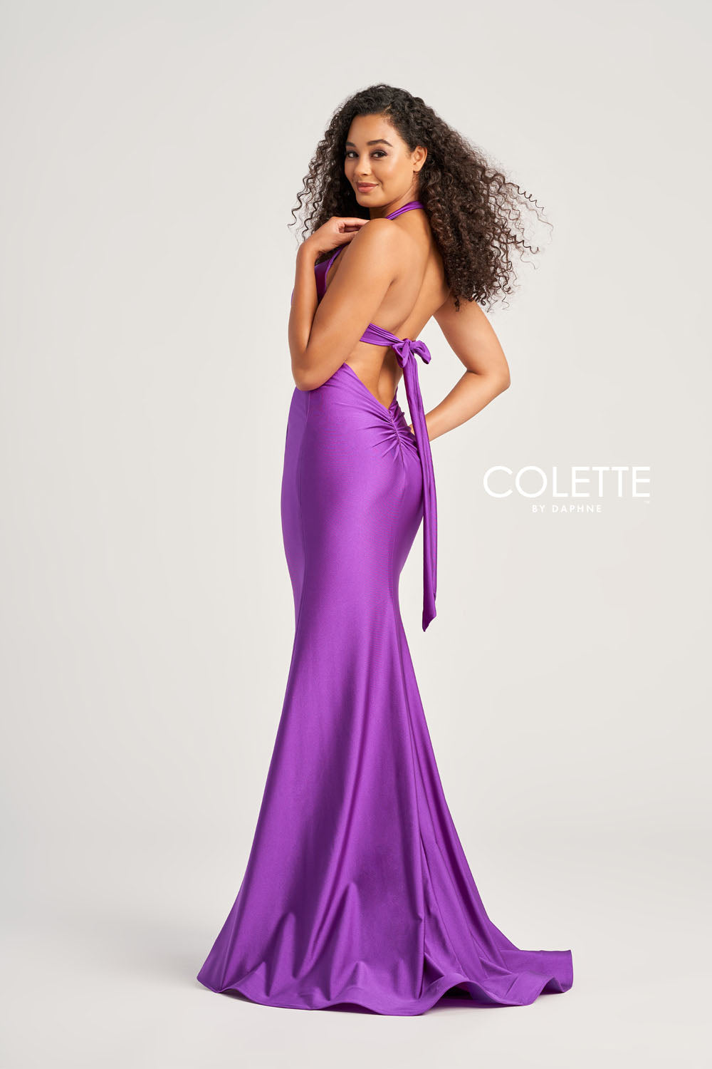Colette CL5199 prom dress images. Colette CL5199 is available in these colors: Royal Blue, Purple, Black, Burgundy, Light Blue, Lilac.