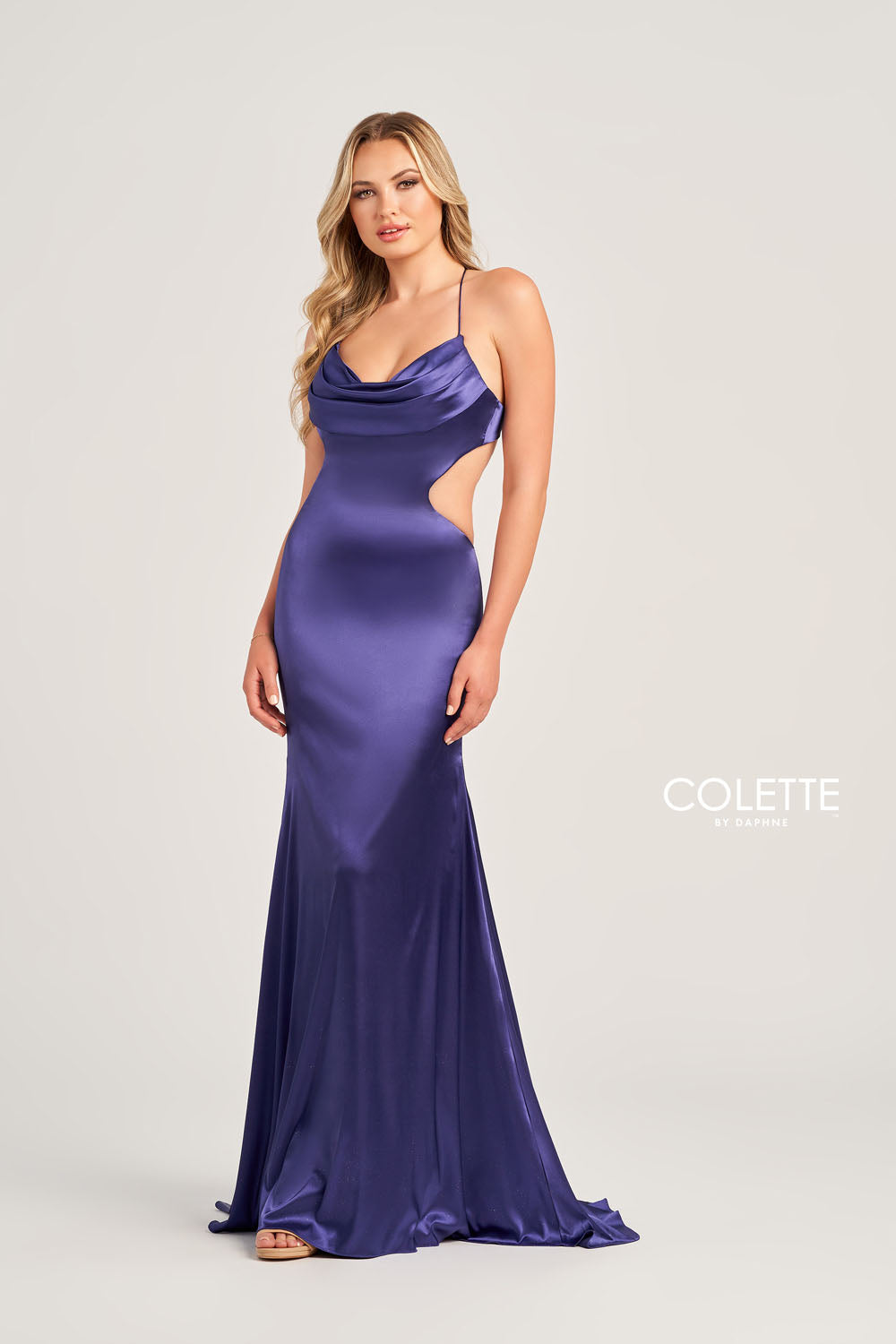 Colette CL5282 prom dress images. Colette CL5282 is available in these colors: Sage, Platinum, Navy Blue, Burgundy, Black.
