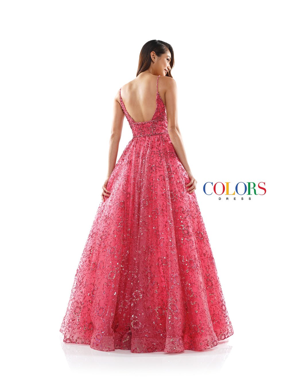 Colors Dress 2288 prom dress images. Colors 2288 dresses are available in these colors: Light Blue, Hot Coral, Lime.