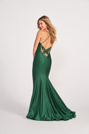Ellie Wilde EW34005 prom dress images.  Ellie Wilde EW34005 is available in these colors: Black, Navy Blue, Hot Pink, Ruby, Royal Blue, Lavender Frost.