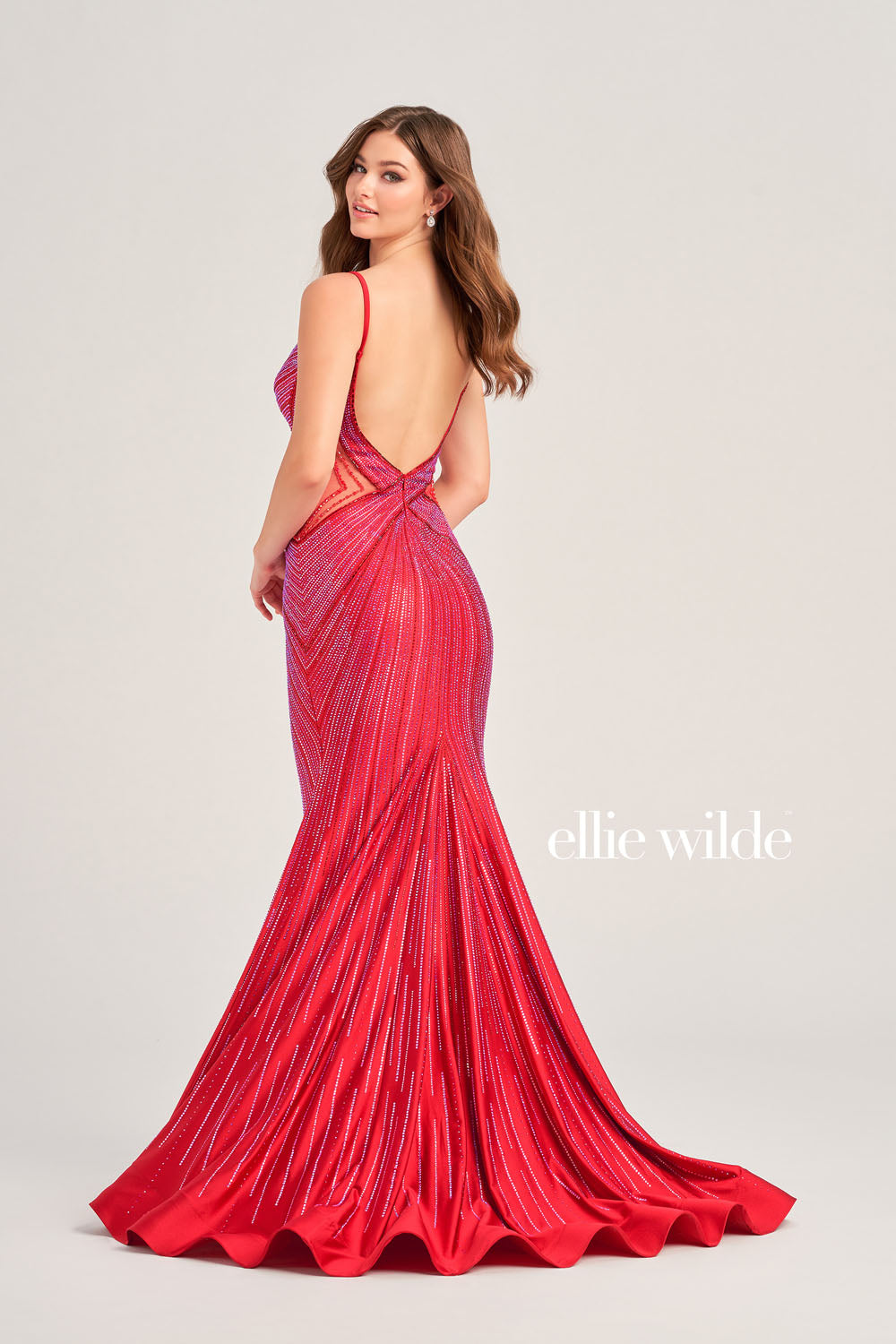 Ellie Wilde EW35001 prom dress images. Ellie Wilde EW35001 is available in these colors: Ruby, Black, Hot Pink, Light Blue, Iris, Navy Blue, Royal Blue, Lavender Frost.