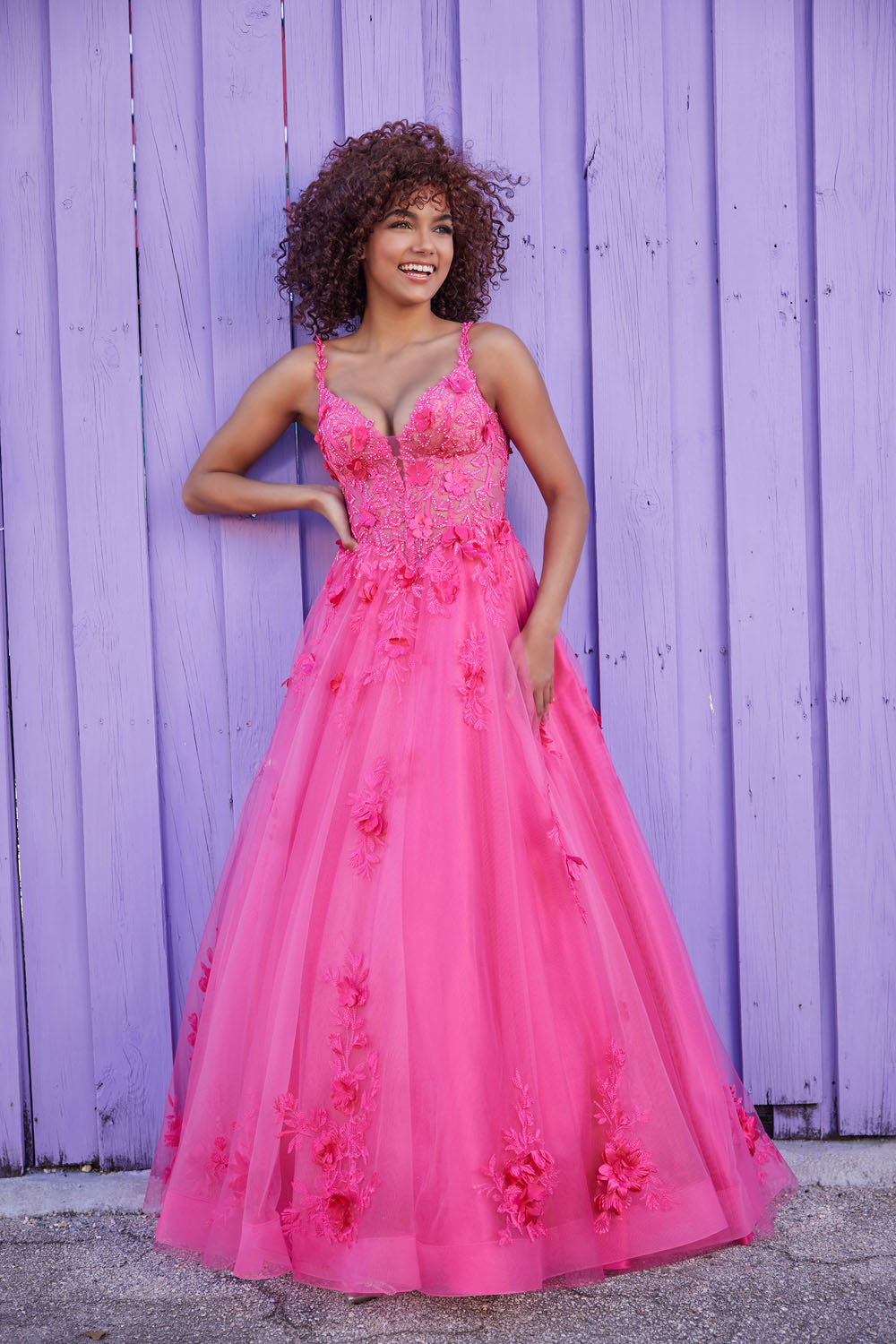 Ellie Wilde EW35122 prom dress images. Ellie Wilde EW35122 is available in these colors: Periwinkle, Flamingo Pink .