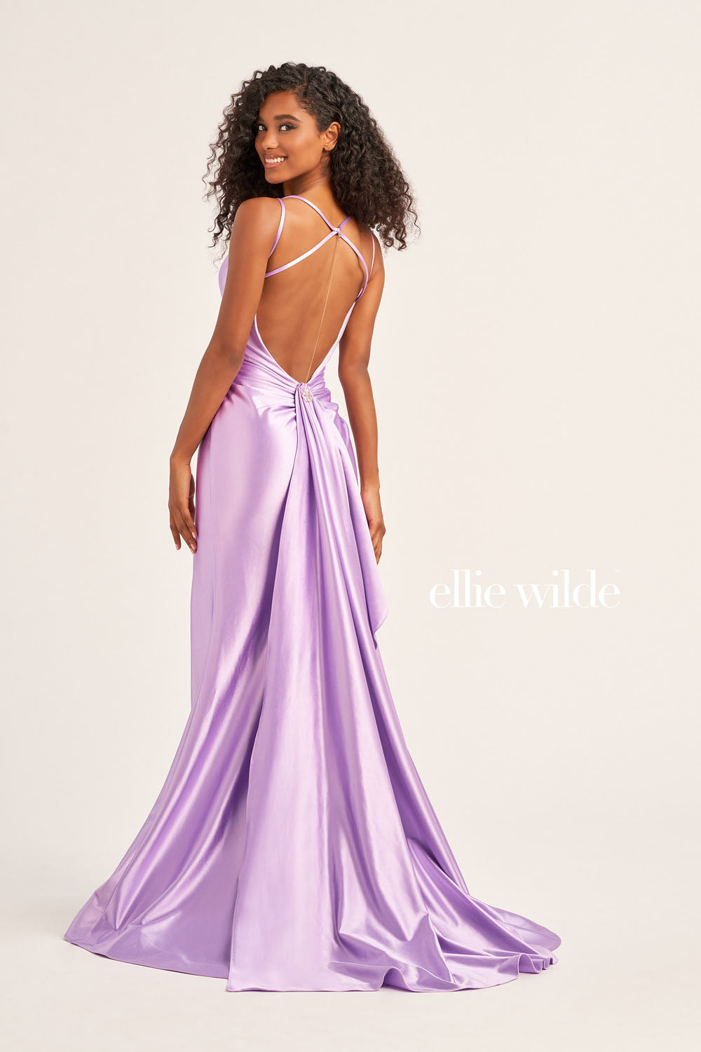 Ellie Wilde EW35212 prom dress images. Ellie Wilde EW35212 is available in these colors: Red, Lilac, Royal Blue, Dark Purple, Hot Pink.