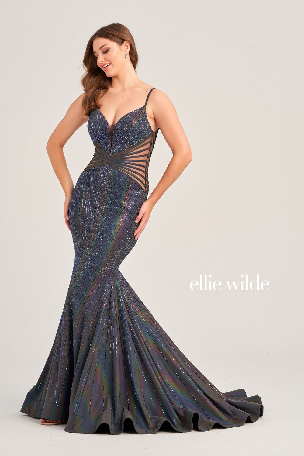 Ellie Wilde EW35704 prom dress images. Ellie Wilde EW35704 is available in these colors: Supernova.