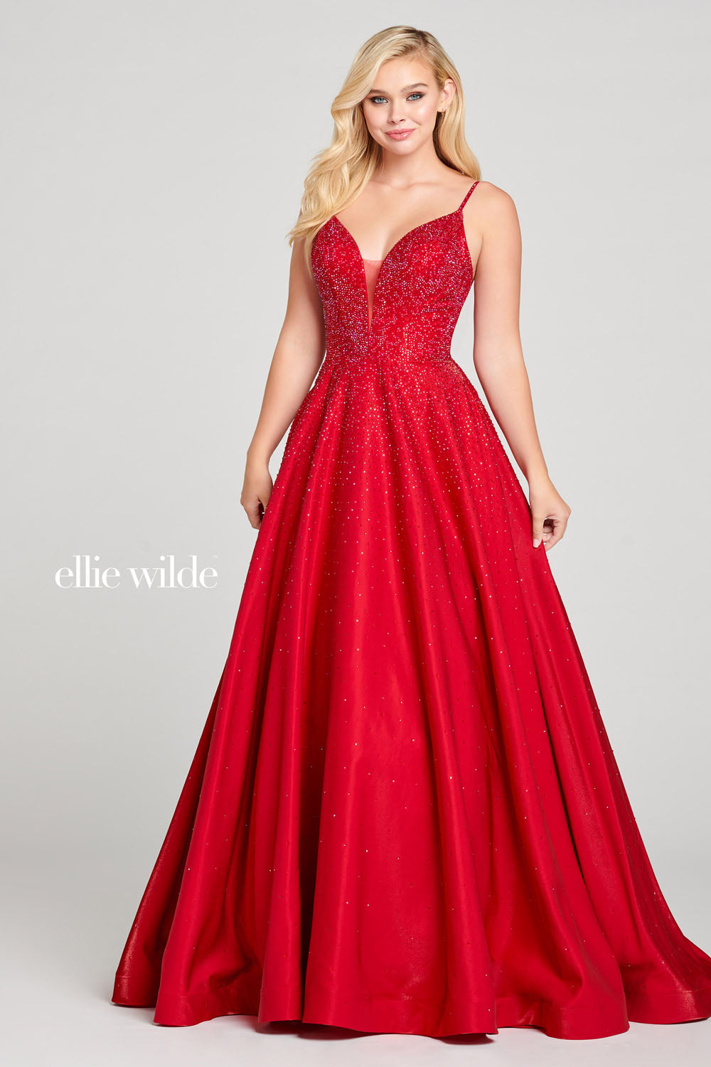 Ellie Wilde EW121005 prom dress images. Ellie Wilde EW121005 is available in these colors: Turquoise, Amethyst, Lapis, Sapphire, Ruby.