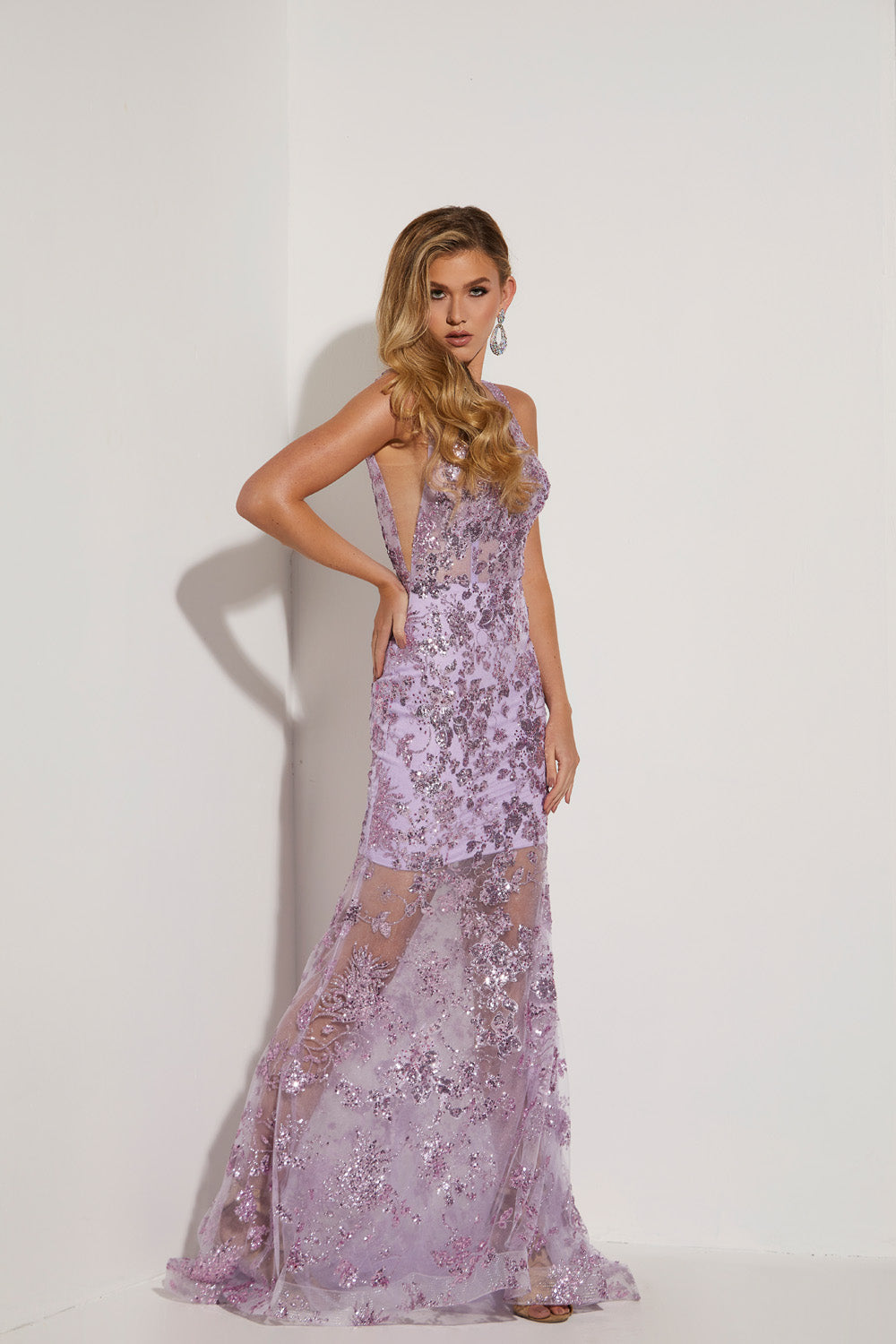 Jasz Couture 7440 prom dress images. Jasz Couture 7440 is available in these colors: Lilac, Royal, Emerald.