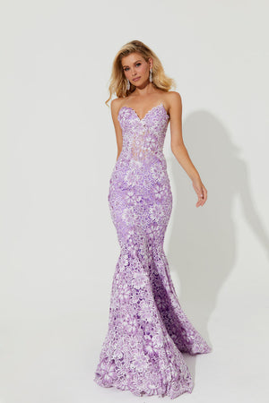 Jasz Couture 7535 prom dress images.  Jasz Couture 7535 is available in these colors: Lilac, Pink, Sky Blue.