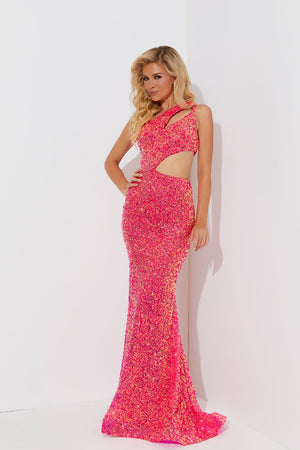 Jasz Couture 7548 prom dress images.  Jasz Couture 7548 is available in these colors: Hot Pink, Lilac.
