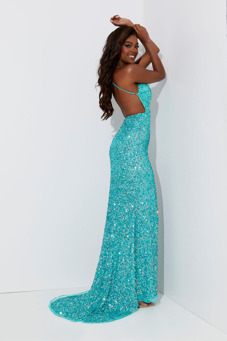 Jasz Couture 7563 prom dress images.  Jasz Couture 7563 is available in these colors: Jade.