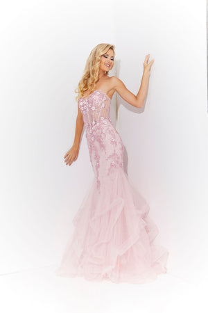 Jasz Couture 7566 prom dress images.  Jasz Couture 7566 is available in these colors: Lilac, Pink, Sky Blue.